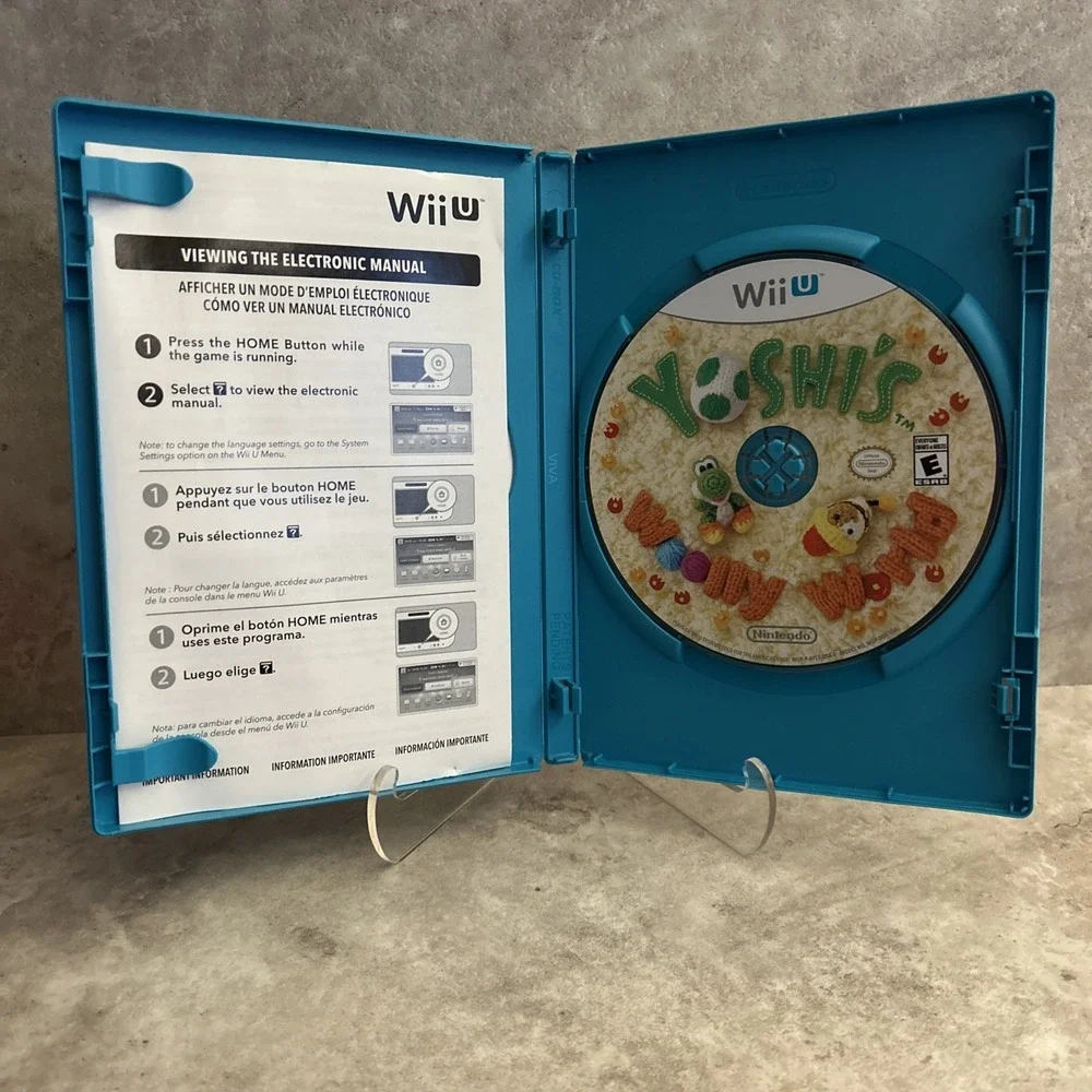 Yoshi's Woolly World (Nintendo Wii U, 2015) Complete CIB